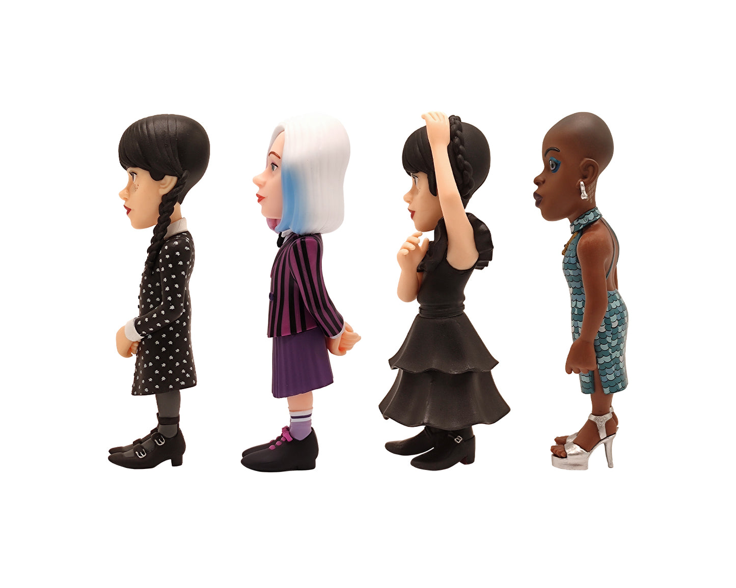 4 Pack MINIX Wednesday Edition - 7cm Mercredi 2x Enid & Bianca