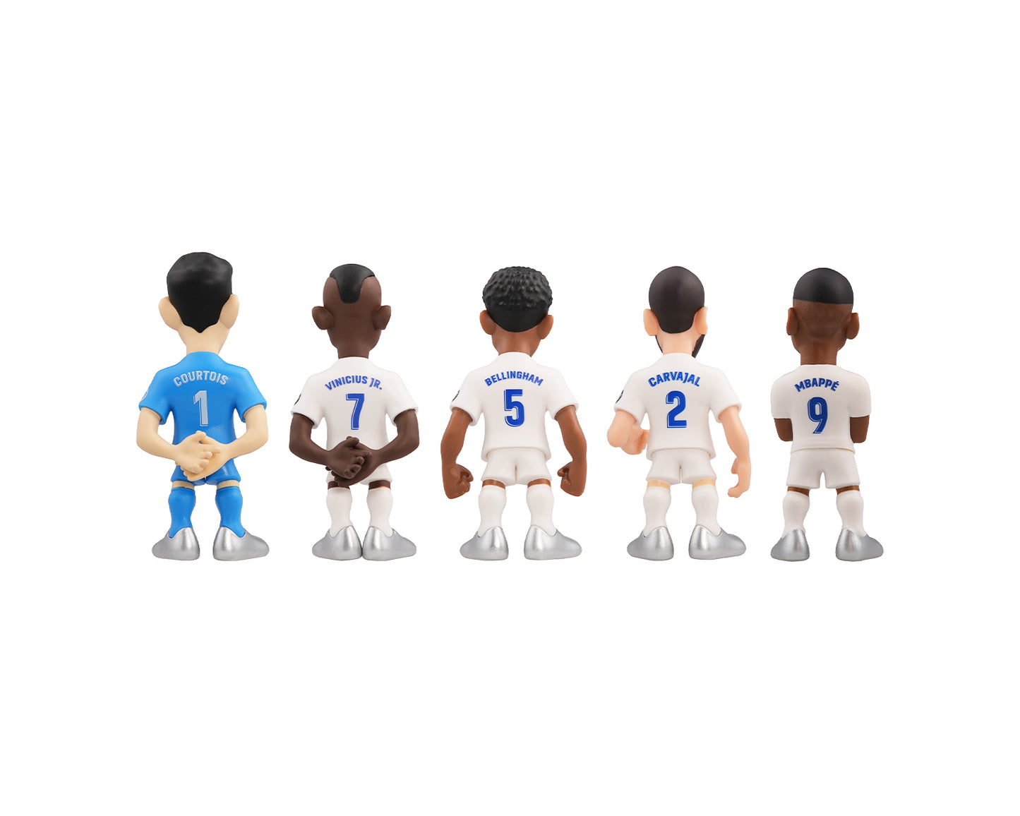 5-Pack MINIX-figuren Real Madrid | Courtois, Vinicius, Bellingham, Carvajal & Mbappé