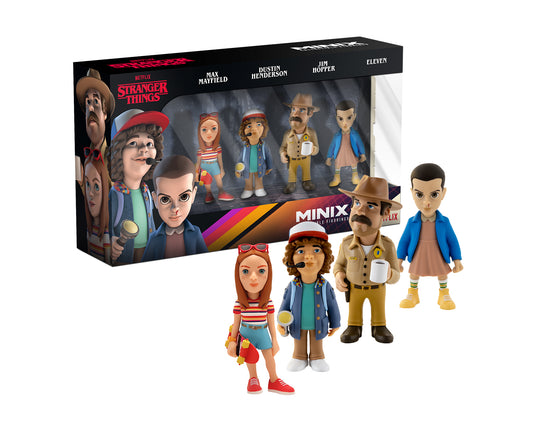 4 pack MINIX Stranger Things Edition - 7cm Eleven, Dustin, Hopper & Max