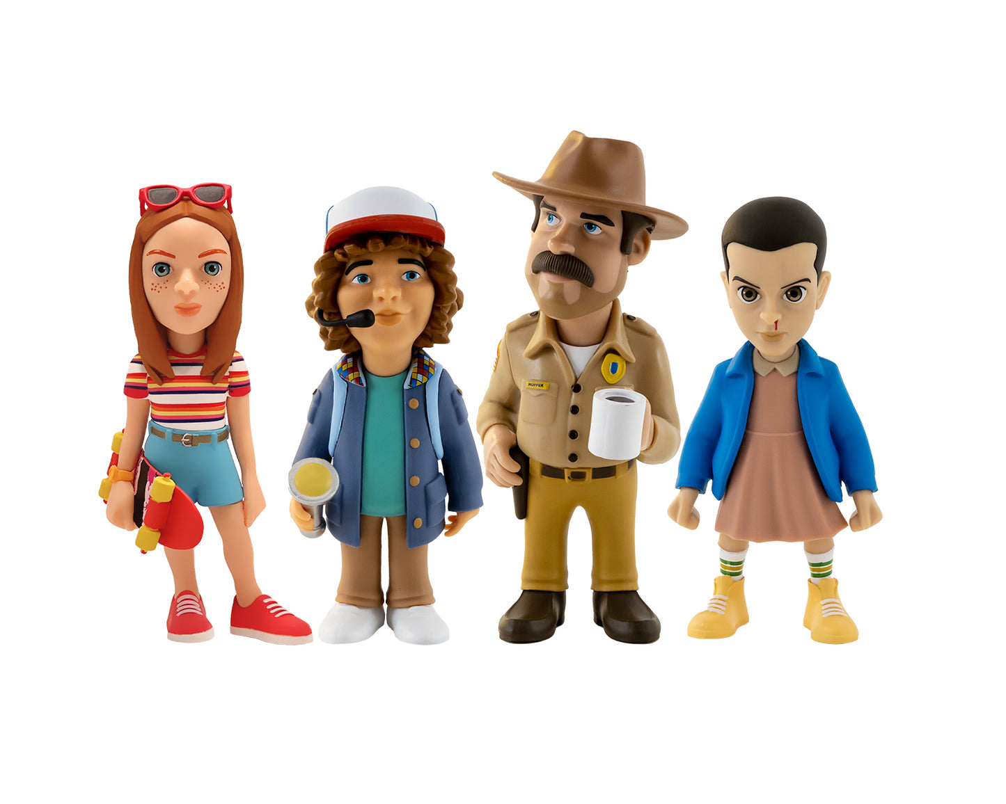 4 pack MINIX Stranger Things Edition - 7cm Eleven, Dustin, Hopper & Max