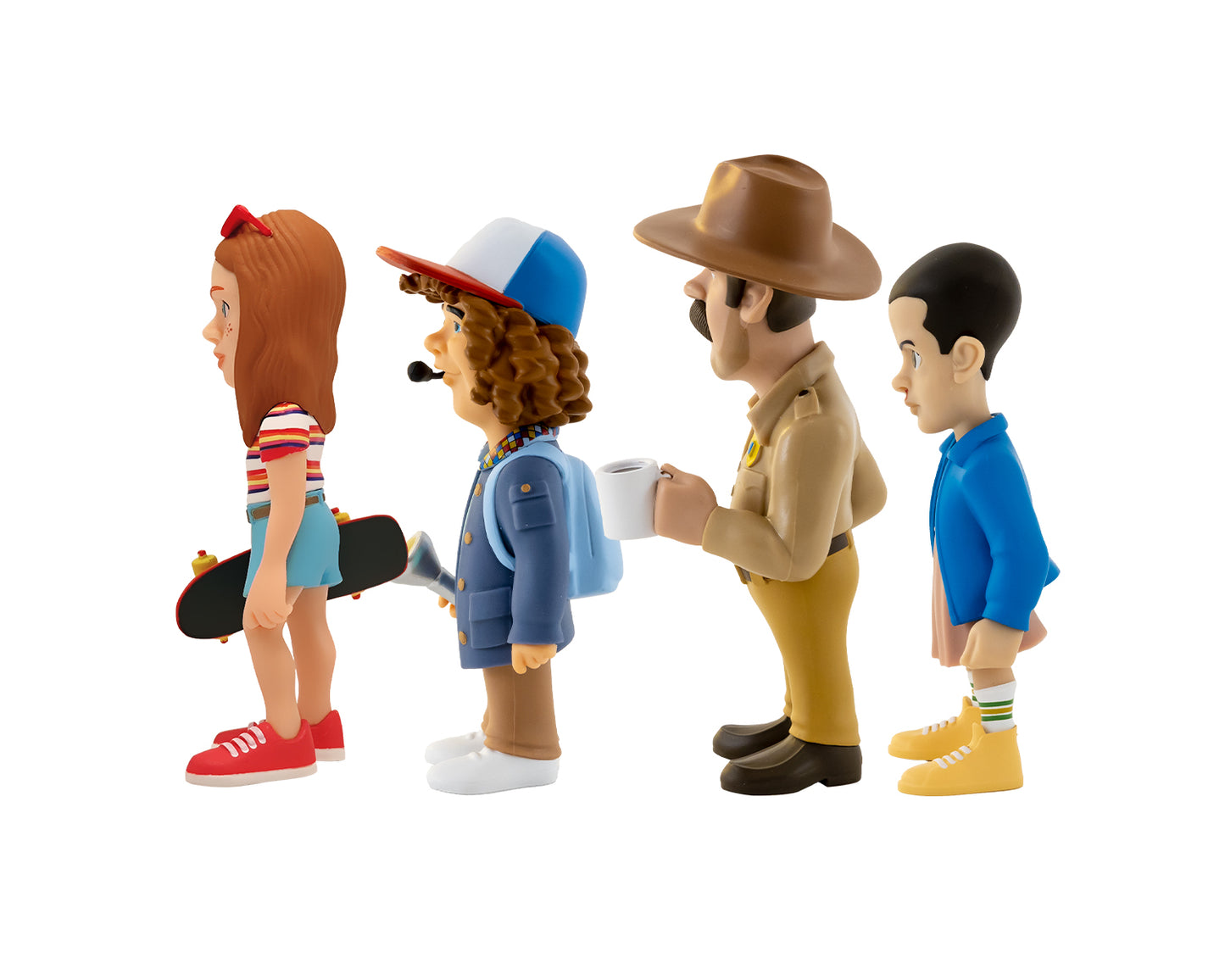 4 pack MINIX Stranger Things Edition - 7cm Eleven, Dustin, Hopper & Max